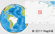 Physical Location Map of S.Sebast.D'toca, highlighted country