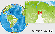Physical Location Map of S.Sebast.D'toca, highlighted parent region