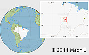 Savanna Style Location Map of S.Sebast.D'toca, highlighted country