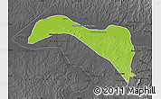Physical Map of S.Sebast.D'toca, darken, desaturated
