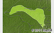 Physical Map of S.Sebast.D'toca, darken