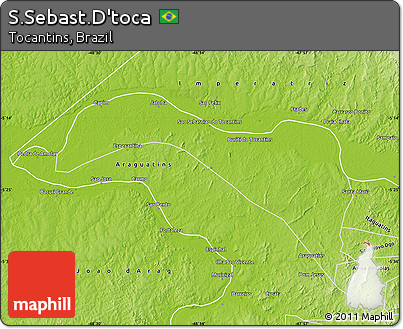 Physical Map of S.Sebast.D'toca