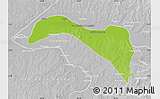 Physical Map of S.Sebast.D'toca, lighten, desaturated
