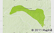 Physical Map of S.Sebast.D'toca, lighten