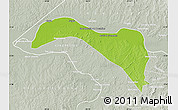 Physical Map of S.Sebast.D'toca, lighten, semi-desaturated