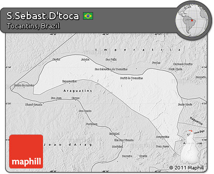 Silver Style Map of S.Sebast.D'toca
