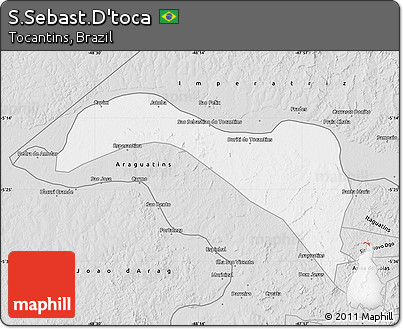 Silver Style Map of S.Sebast.D'toca