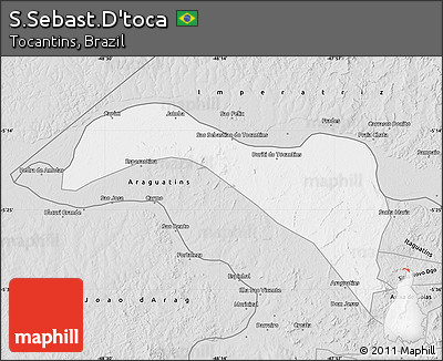 Silver Style Map of S.Sebast.D'toca