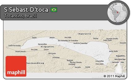 Classic Style Panoramic Map of S.Sebast.D'toca