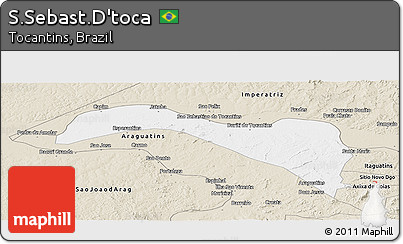Classic Style Panoramic Map of S.Sebast.D'toca