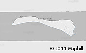 Gray Panoramic Map of S.Sebast.D'toca, single color outside