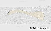 Shaded Relief Panoramic Map of S.Sebast.D'toca, lighten, desaturated