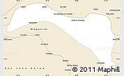 Classic Style Simple Map of S.Sebast.D'toca