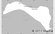 Gray Simple Map of S.Sebast.D'toca, single color outside