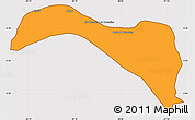 Political Simple Map of S.Sebast.D'toca, cropped outside