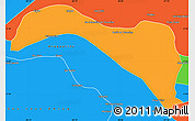 Political Simple Map of S.Sebast.D'toca