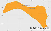 Political Simple Map of S.Sebast.D'toca, single color outside