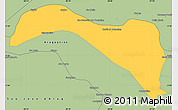 Savanna Style Simple Map of S.Sebast.D'toca