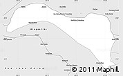 Silver Style Simple Map of S.Sebast.D'toca