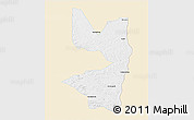 Classic Style 3D Map of Tocantinopolis, single color outside