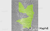 Physical 3D Map of Tocantinopolis, desaturated