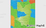 Physical 3D Map of Tocantinopolis, political outside
