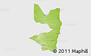 Physical 3D Map of Tocantinopolis, single color outside