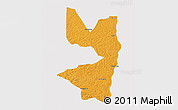 Political 3D Map of Tocantinopolis, single color outside