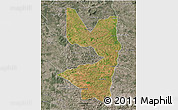 Satellite 3D Map of Tocantinopolis, semi-desaturated
