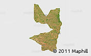 Satellite 3D Map of Tocantinopolis, single color outside