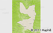 Shaded Relief 3D Map of Tocantinopolis, physical outside