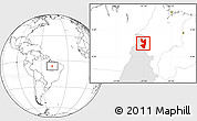 Blank Location Map of Tocantinopolis, highlighted parent region
