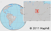 Gray Location Map of Tocantinopolis