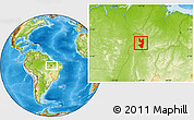 Physical Location Map of Tocantinopolis