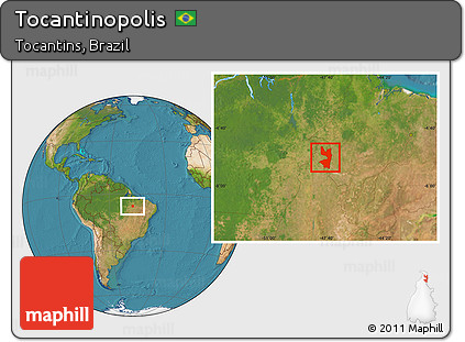 Satellite Location Map of Tocantinopolis