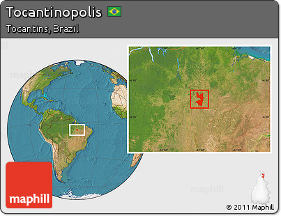 Satellite Location Map of Tocantinopolis