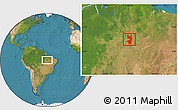 Satellite Location Map of Tocantinopolis