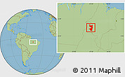 Savanna Style Location Map of Tocantinopolis