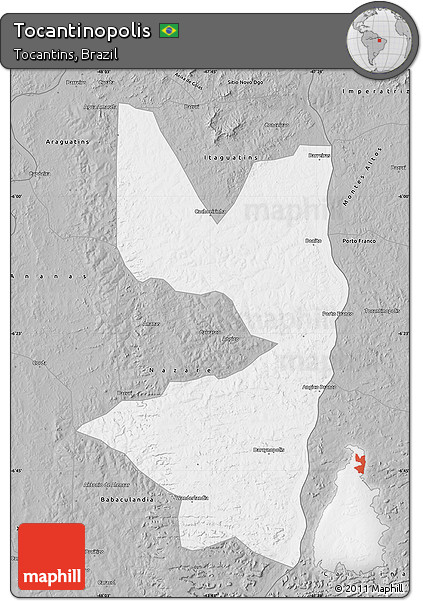 Gray Map of Tocantinopolis