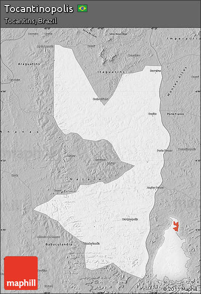 Gray Map of Tocantinopolis