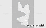 Gray Map of Tocantinopolis, single color outside