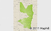 Physical Map of Tocantinopolis, shaded relief outside