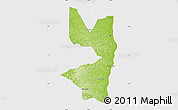 Physical Map of Tocantinopolis, single color outside