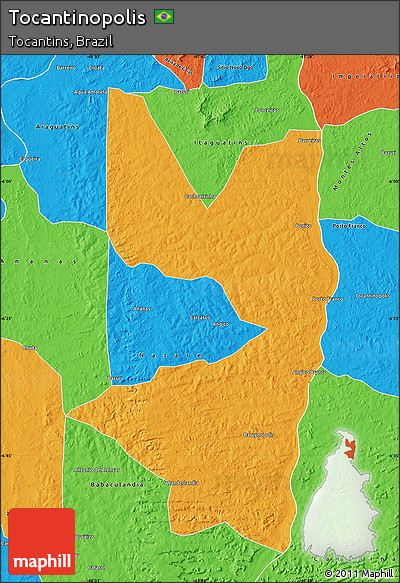 Political Map of Tocantinopolis