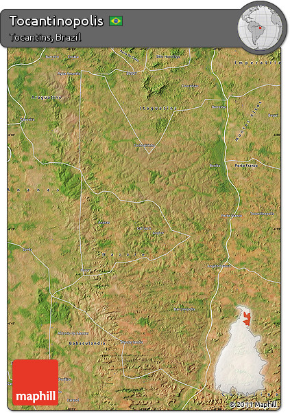 Satellite Map of Tocantinopolis