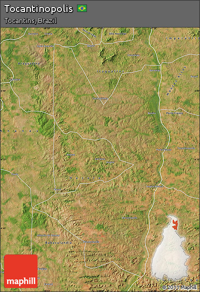Satellite Map of Tocantinopolis