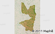 Satellite Map of Tocantinopolis, lighten