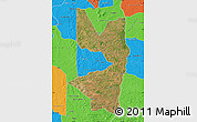 Satellite Map of Tocantinopolis, political outside