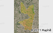 Satellite Map of Tocantinopolis, semi-desaturated