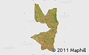 Satellite Map of Tocantinopolis, single color outside